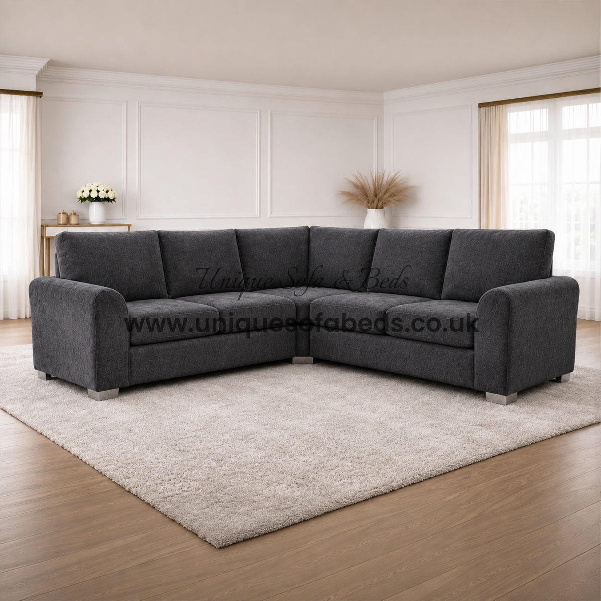 Dylan Modern Fabric 3+2+1 Sofa Set – Deep Cushion Living Room Suite