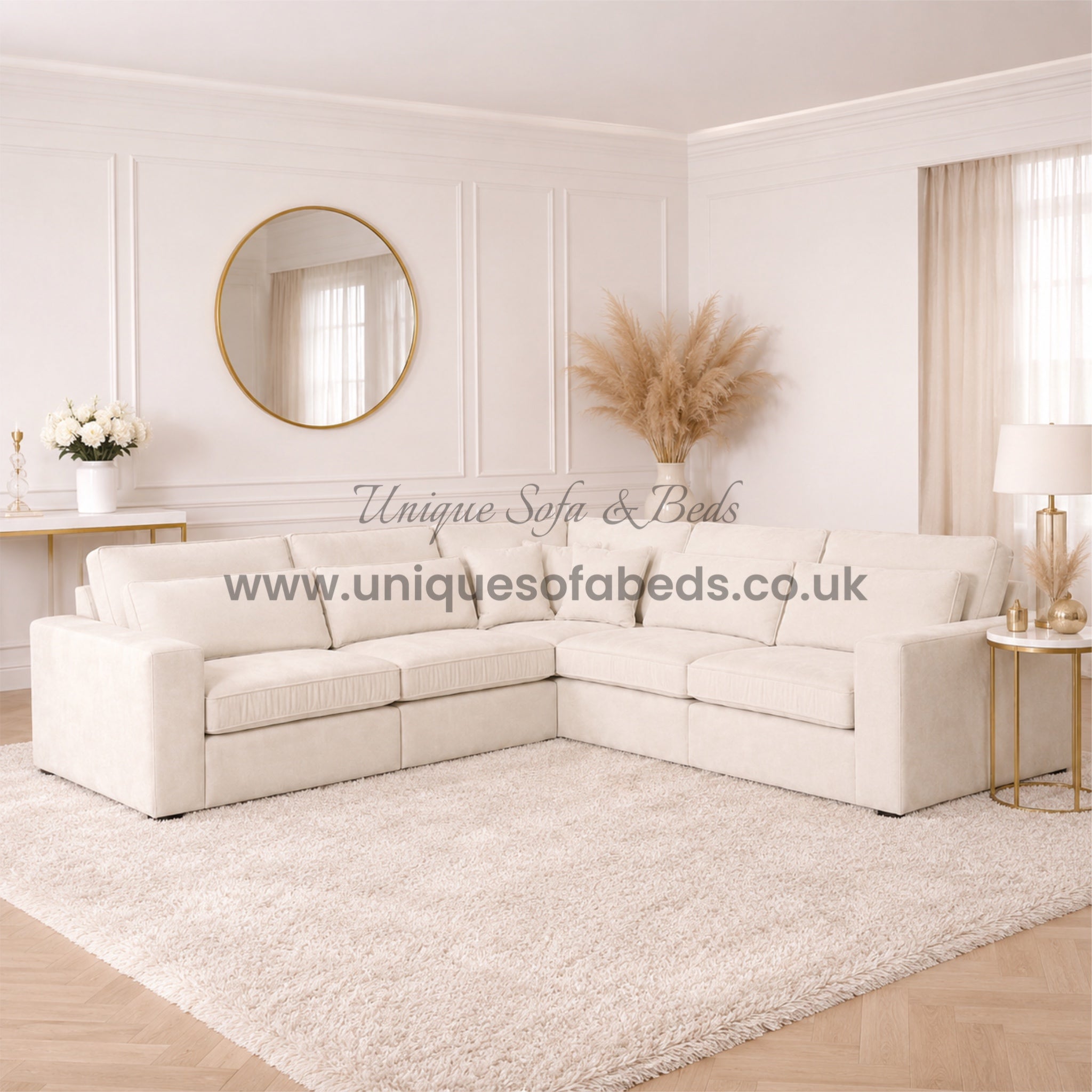 Kiana 3+2+1 Sofa Set – Modern Luxury Fabric Sofa Suite