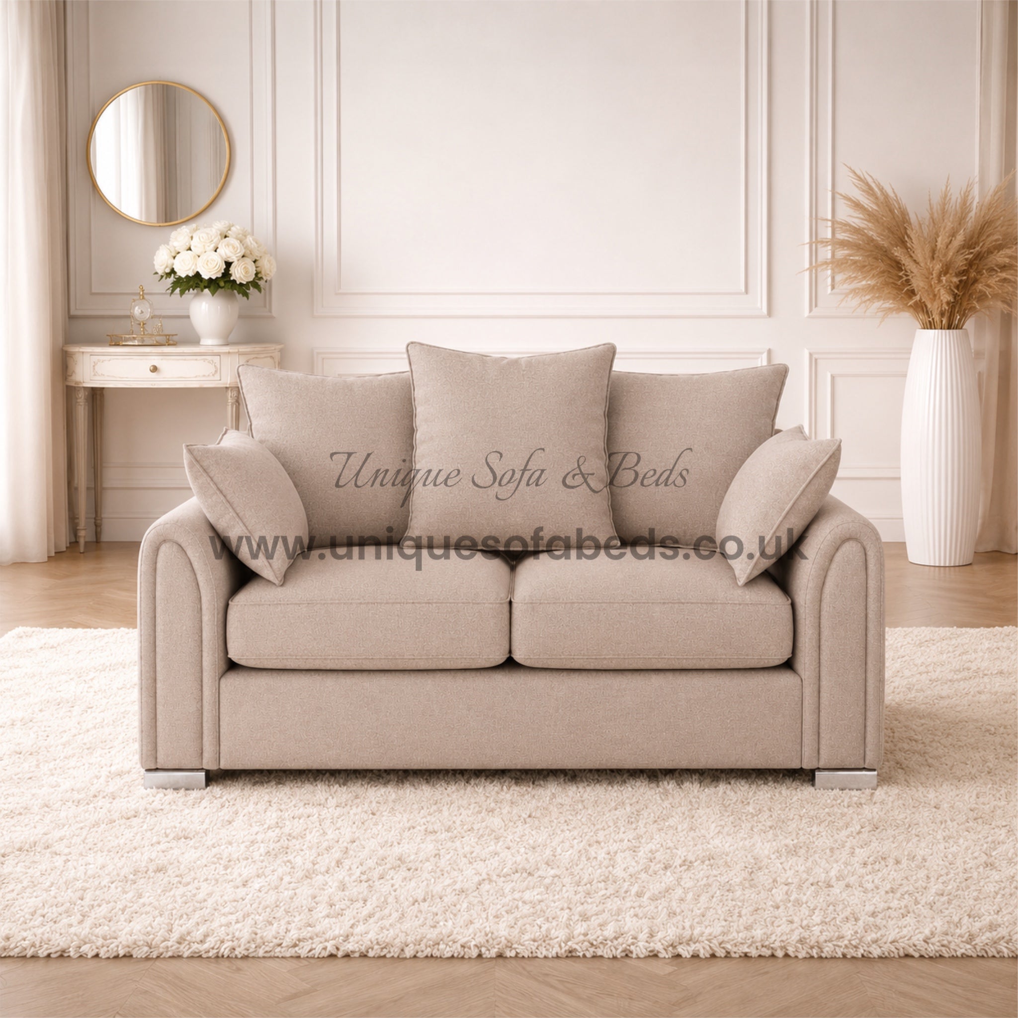 Olivia 2 Seater Sofa – Modern Luxury Fabric Sofa