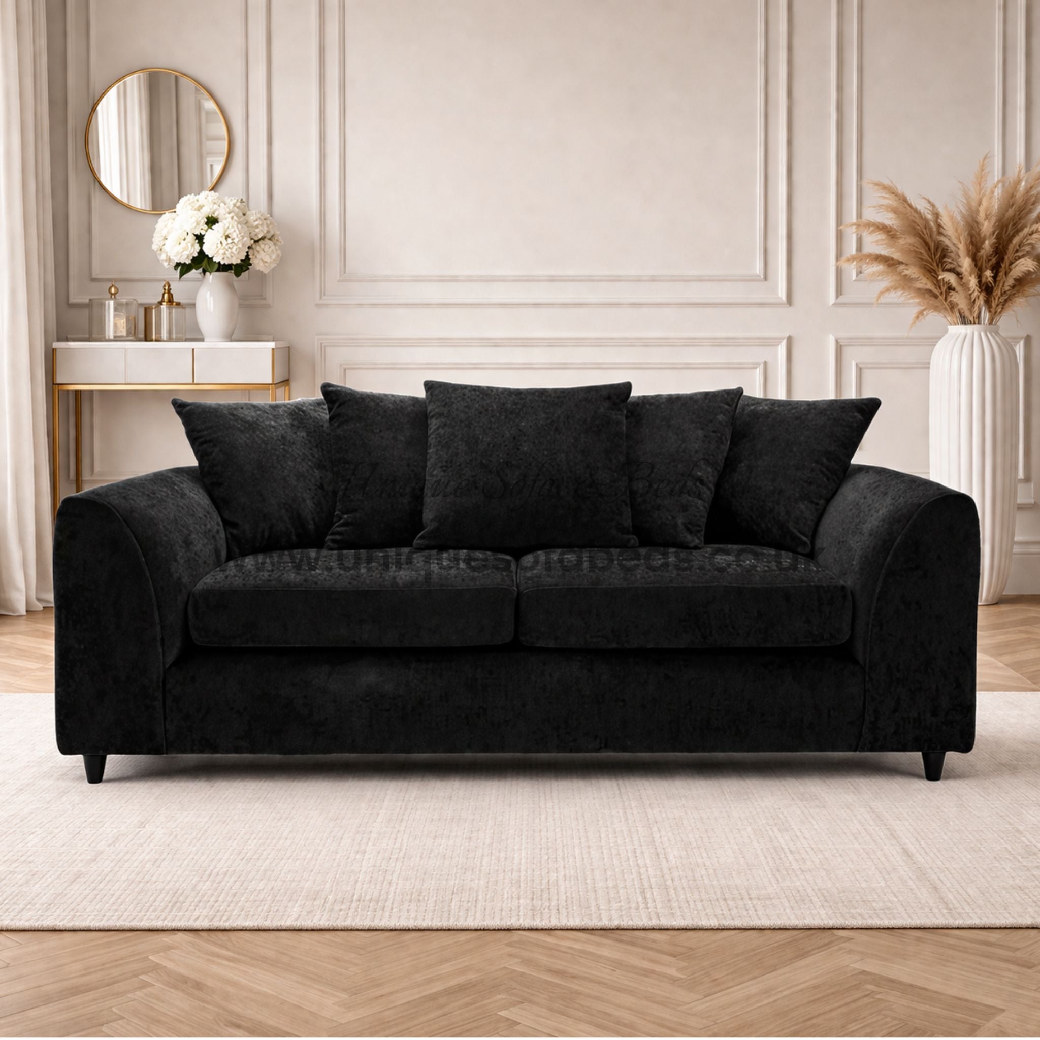 Dylan Modern Fabric 3 Seater Sofa – Deep Cushion Luxury Sofa