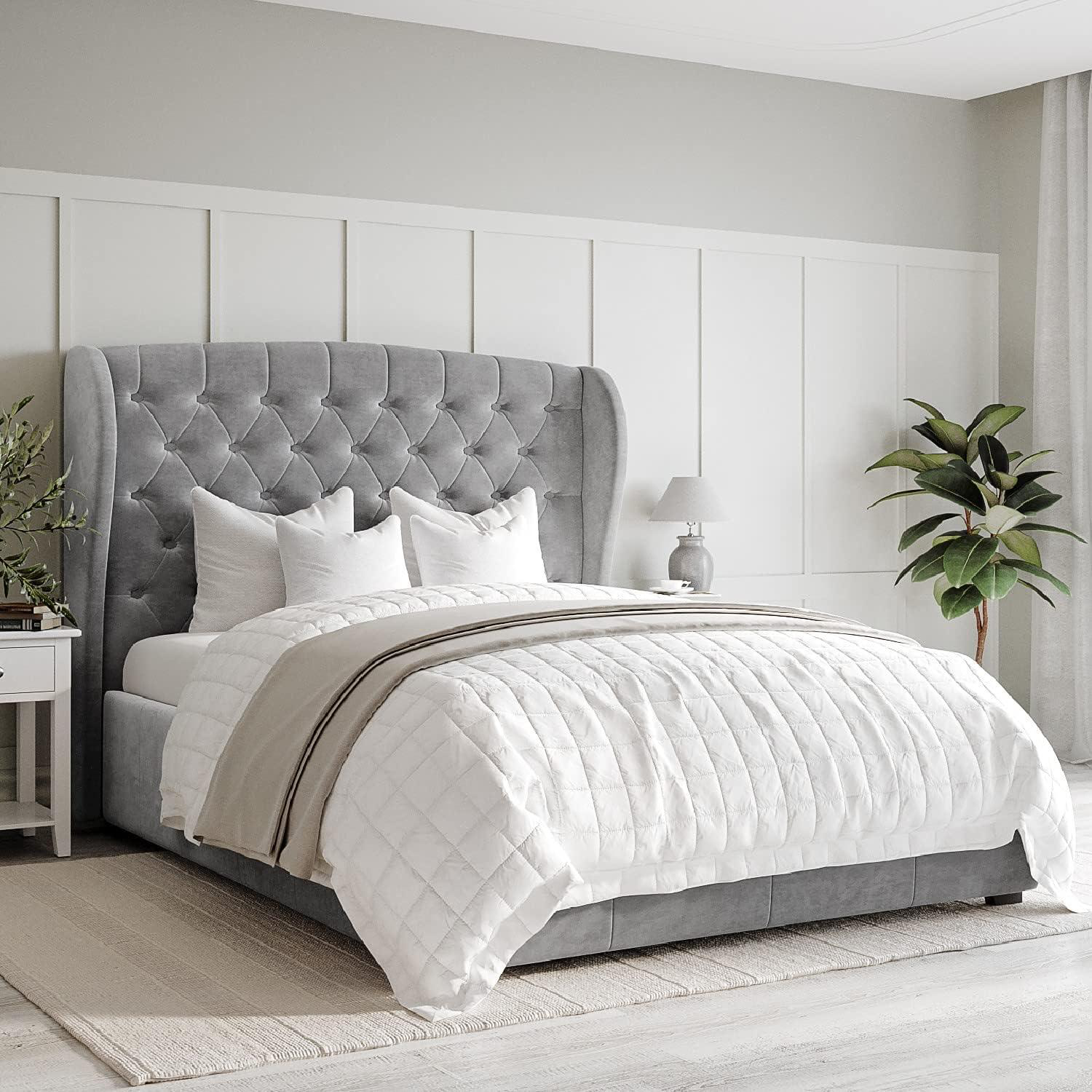 Safina Chesterfield Wing Bed Frame with Storage option available