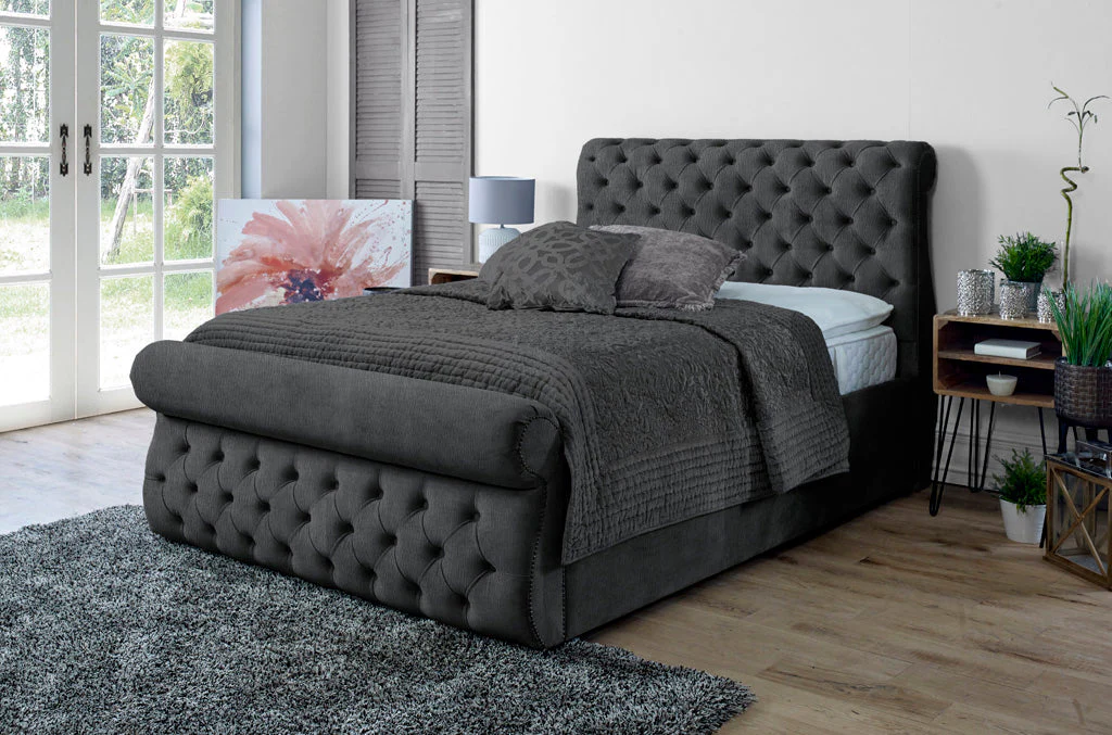 Alicante Luxury Chesterfield Bed Frame with Storage option available