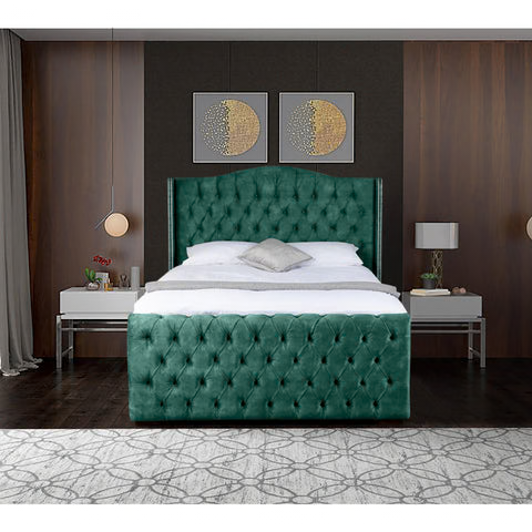 selini Luxury Chesterfield wingback Bed Frame with Storage option available