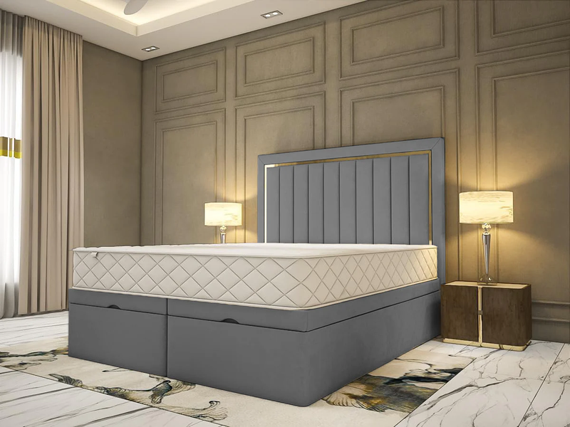 Rimmini divan bed frame with ottoman storage option available