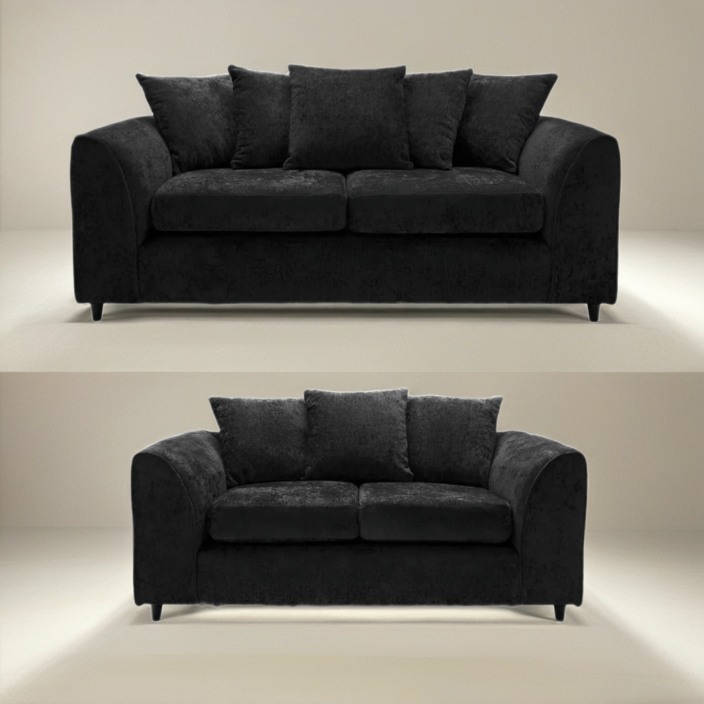 Dylan 2+3 Seater Luxe Velvet Sofa Set