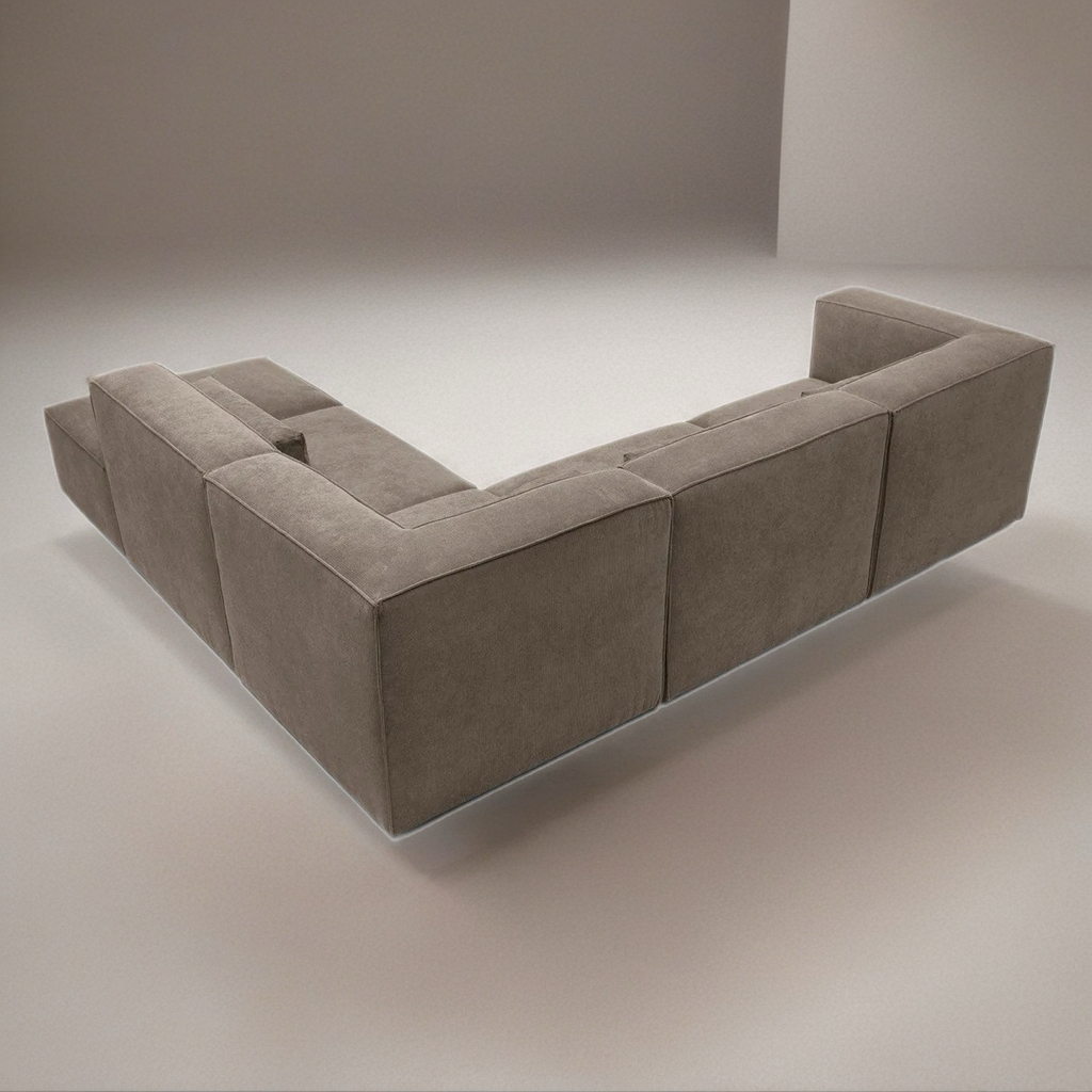 Doris Extended Luxe Velvet L-Shape Corner Sofa