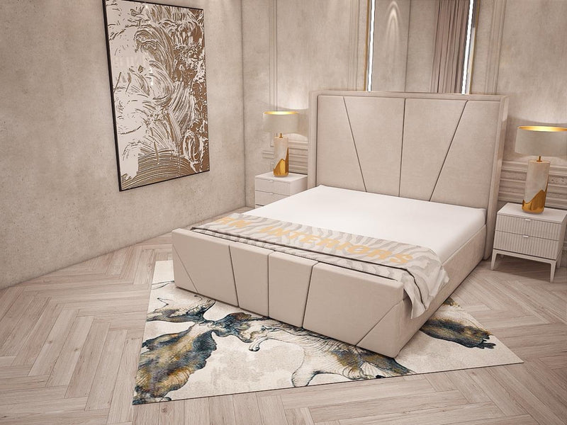 sunrise Wingback Bed Frame with Storage option available