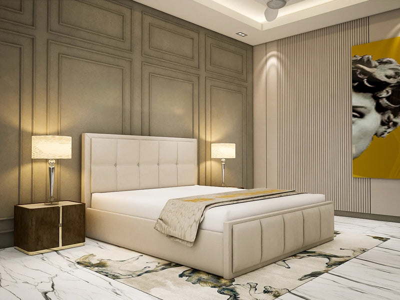 Dior Luxe Velvet Bed Frame with Storage option available
