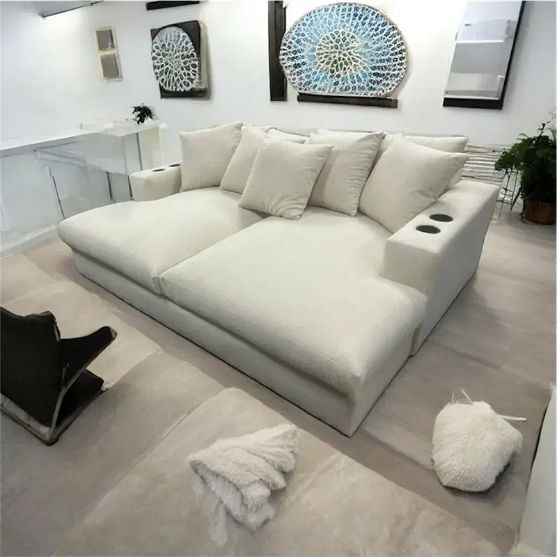 Charles Cinema Sofa – Luxury Deep Seat Home Cinema Sofa with Cup Holders