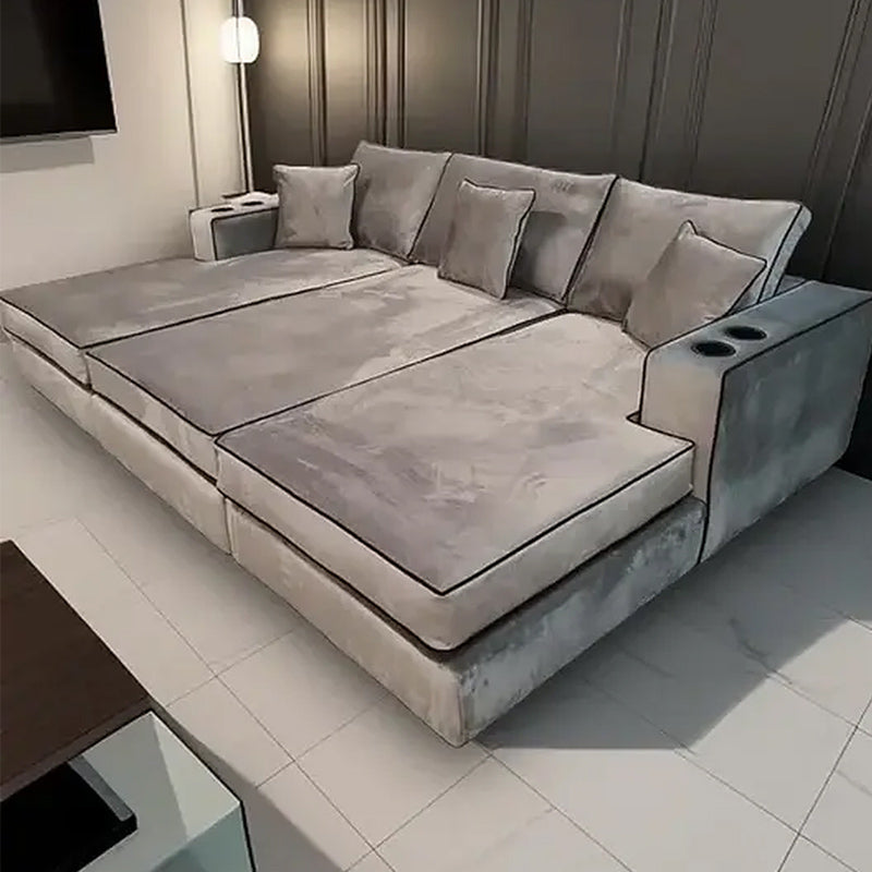 Charles Cinema Sofa – Luxury Deep Seat Home Cinema Sofa with Cup Holders