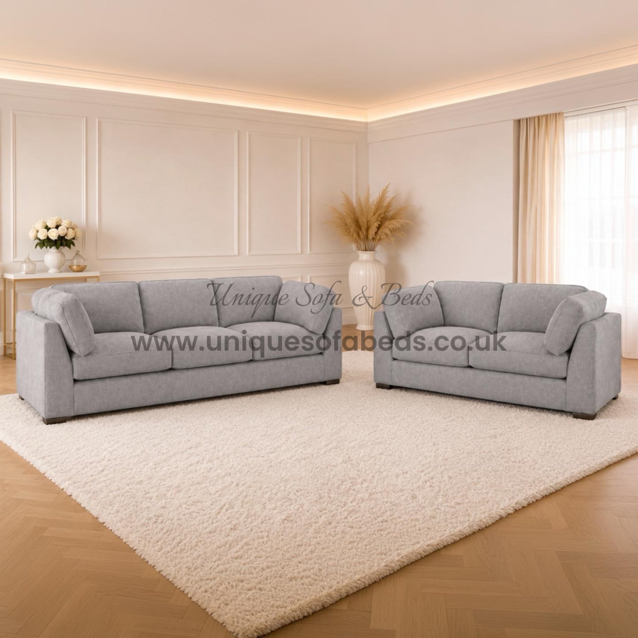 Belgravia Corner Sofa – Modern Luxury Fabric Corner Sofa