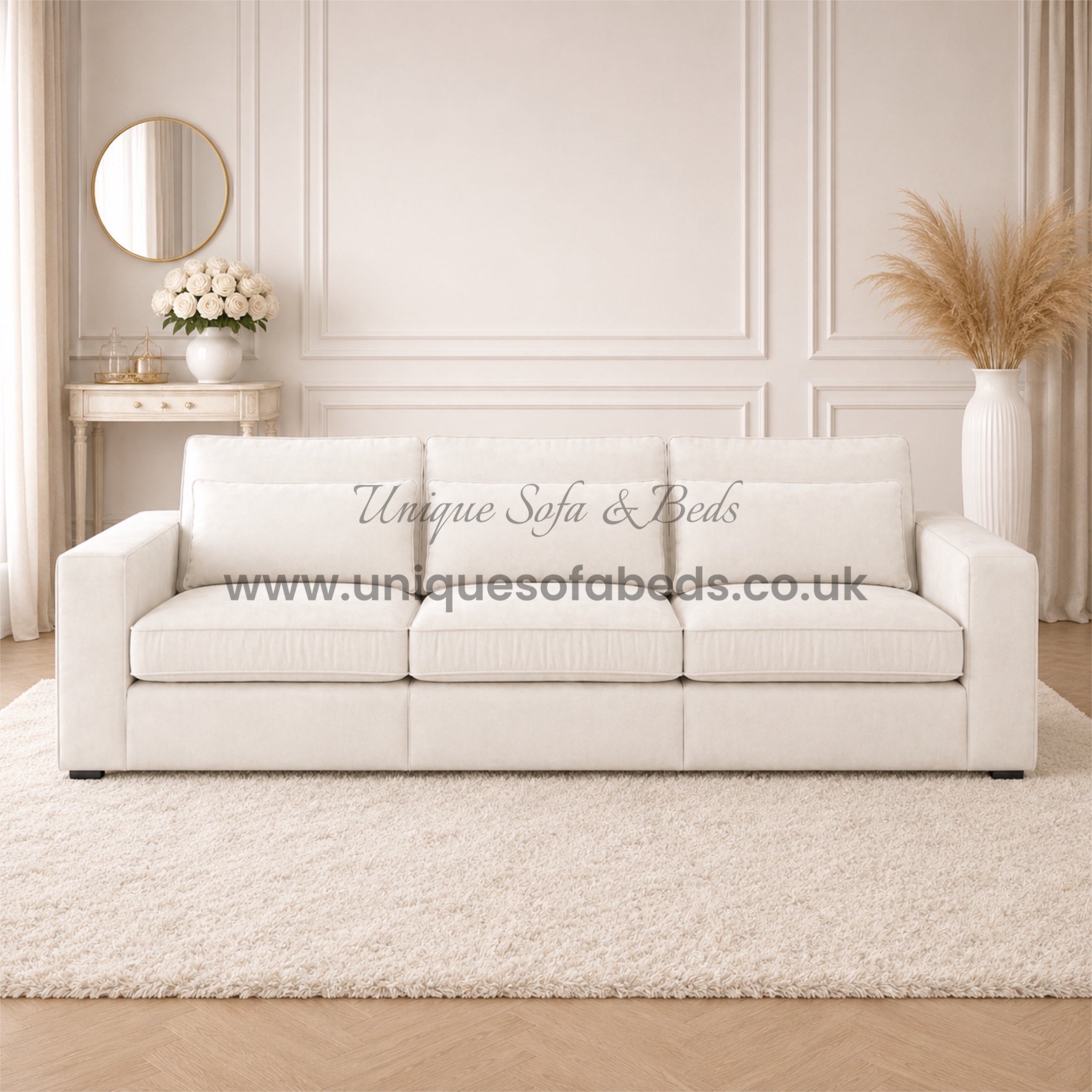 Kiana 3 Seater Sofa – Modern Luxury Fabric Sofa