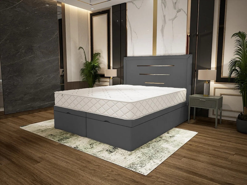 myla divan bed frame with ottoman storage option available