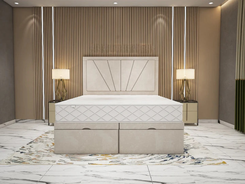 Sunrise divan bed frame with ottoman storage option available