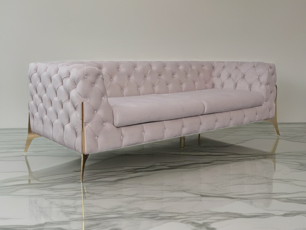 Jaguar Chesterfield Luxe Velvet 3 Seater Sofa