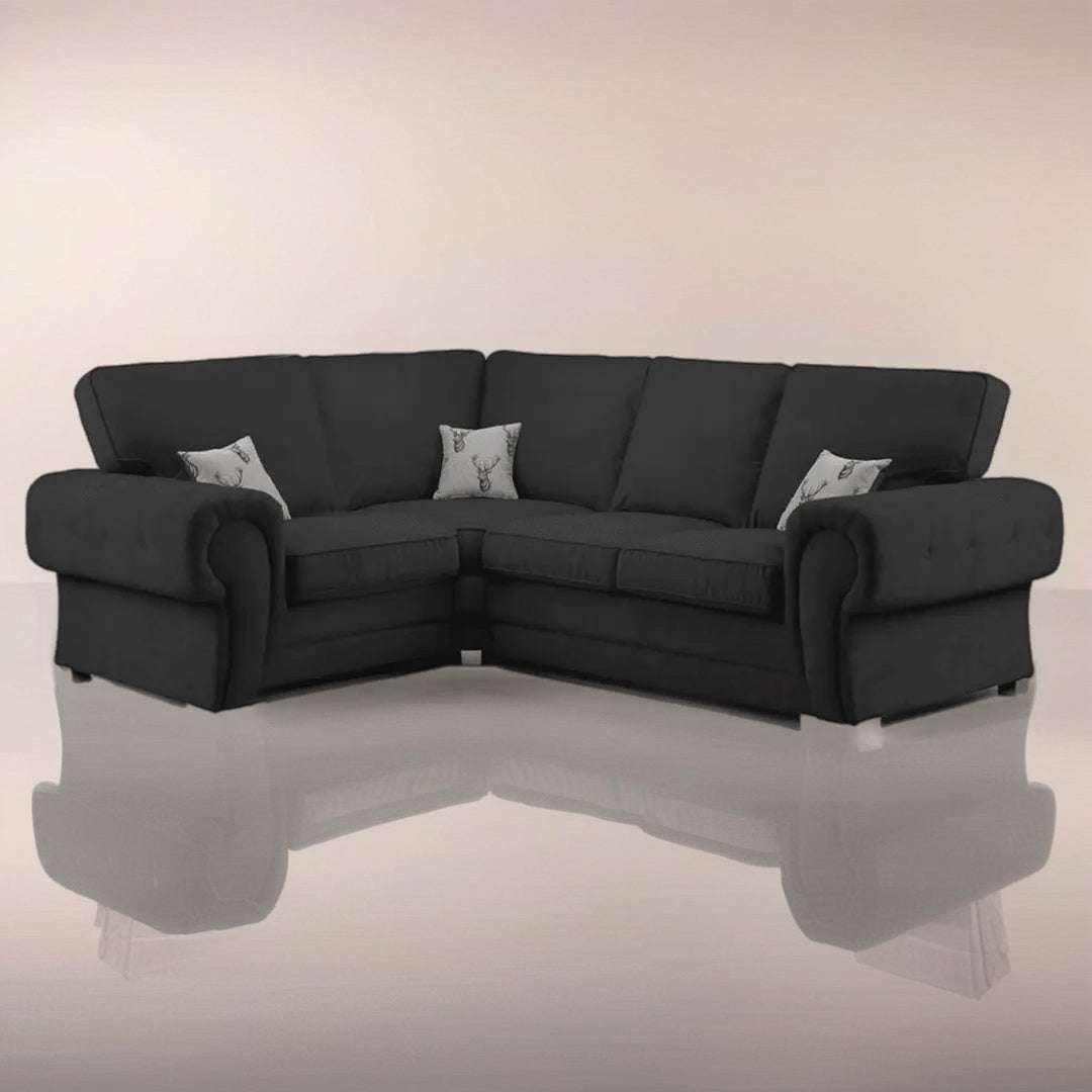 Verona Luxe Velvet Right side Corner L Shape Sofa