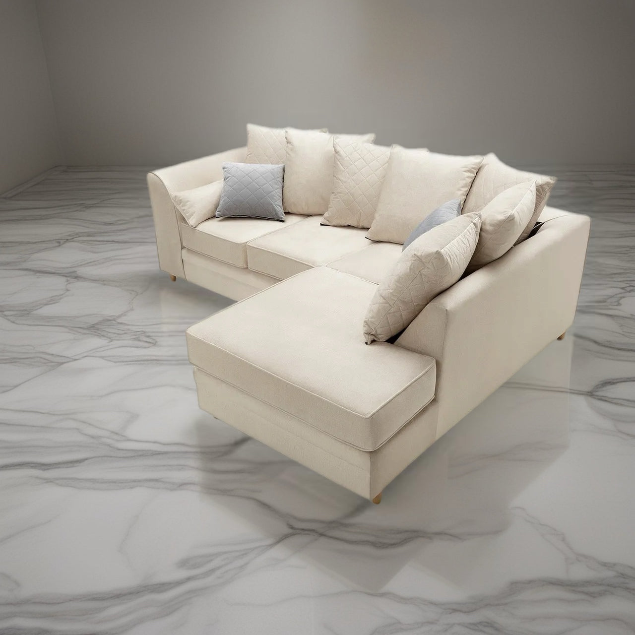 Chicago Luxe Velvet Right-Hand Corner Sofa