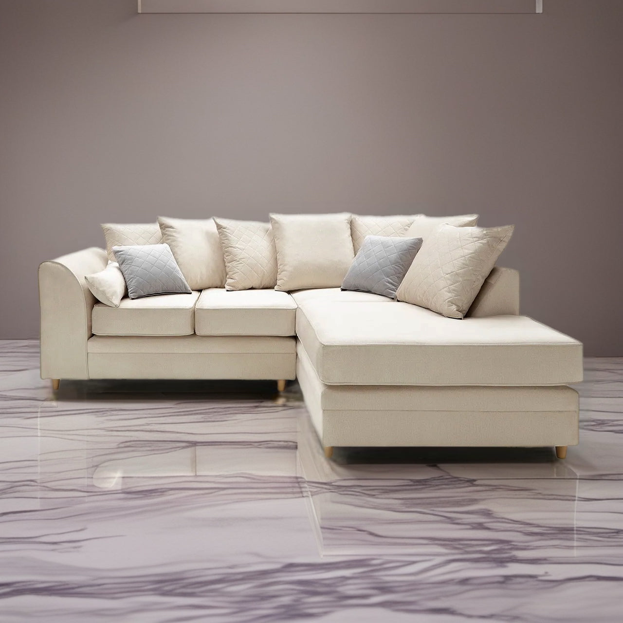 Chicago Luxe Velvet Right-Hand Corner Sofa