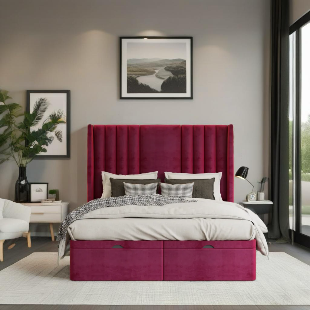 Monaco Divan bed frame with ottoman storage option available