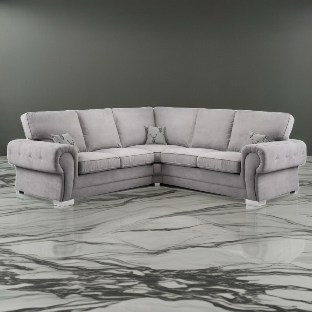 Verona Luxe Velvet Corner Sofa