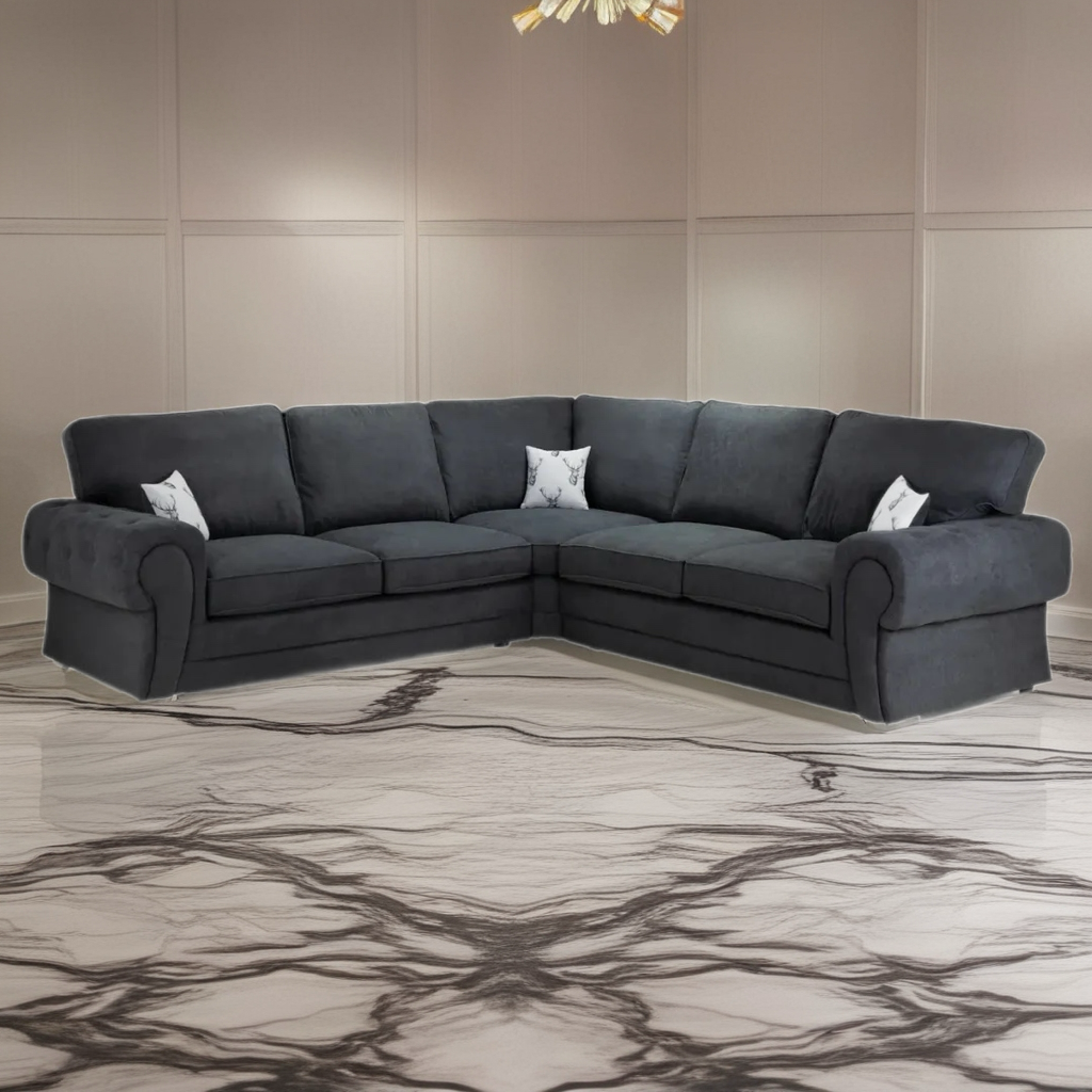 Verona Luxe Velvet Corner Sofa