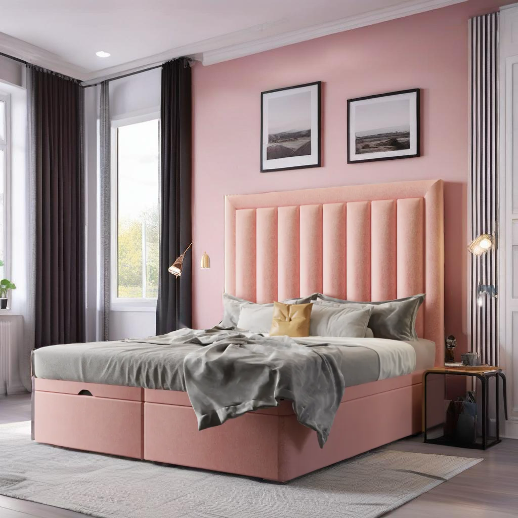 Rio divan bed frame with with ottoman storage option available