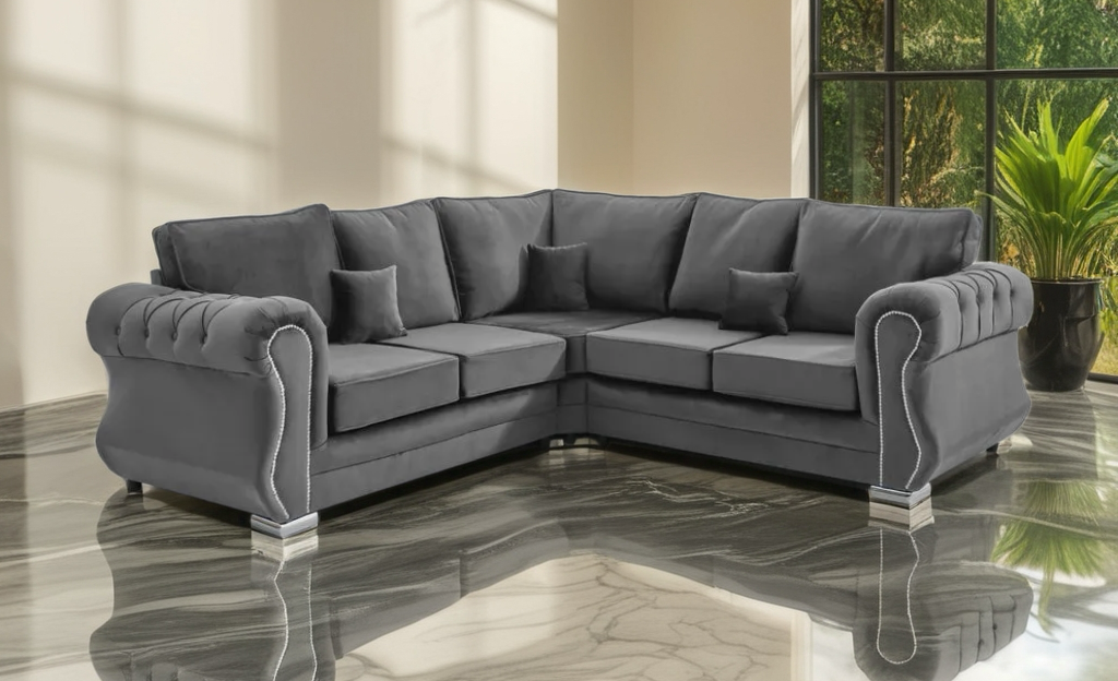 Falcon Luxe Velvet Corner Sofa