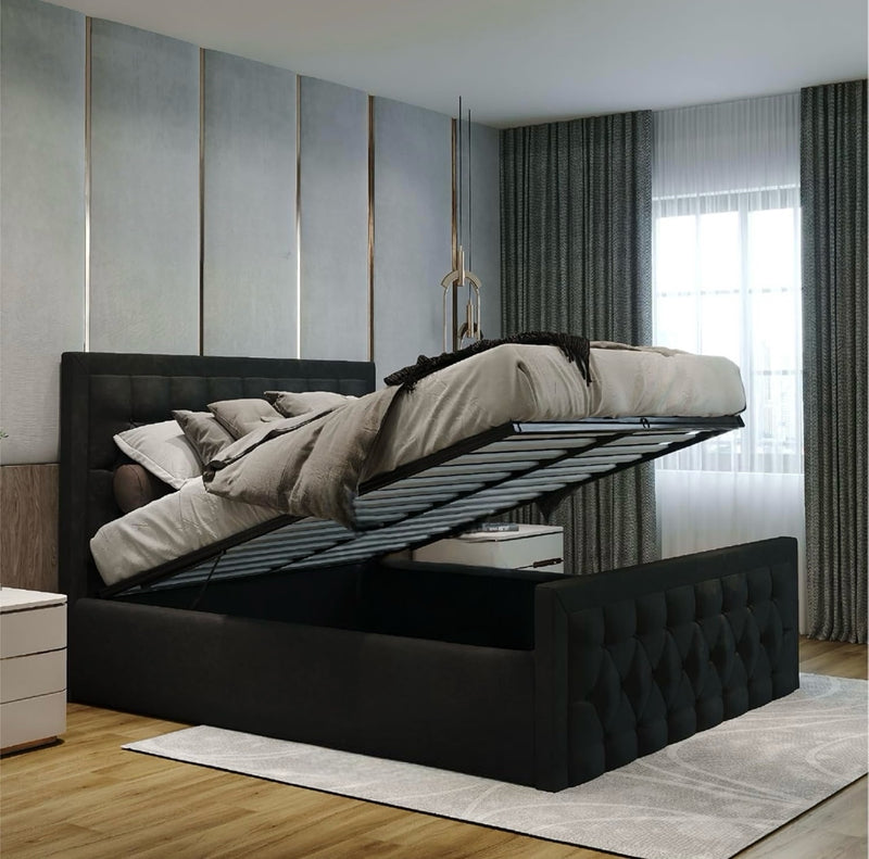 Allegra Luxury Chesterfield Bed Frame with Storage option available