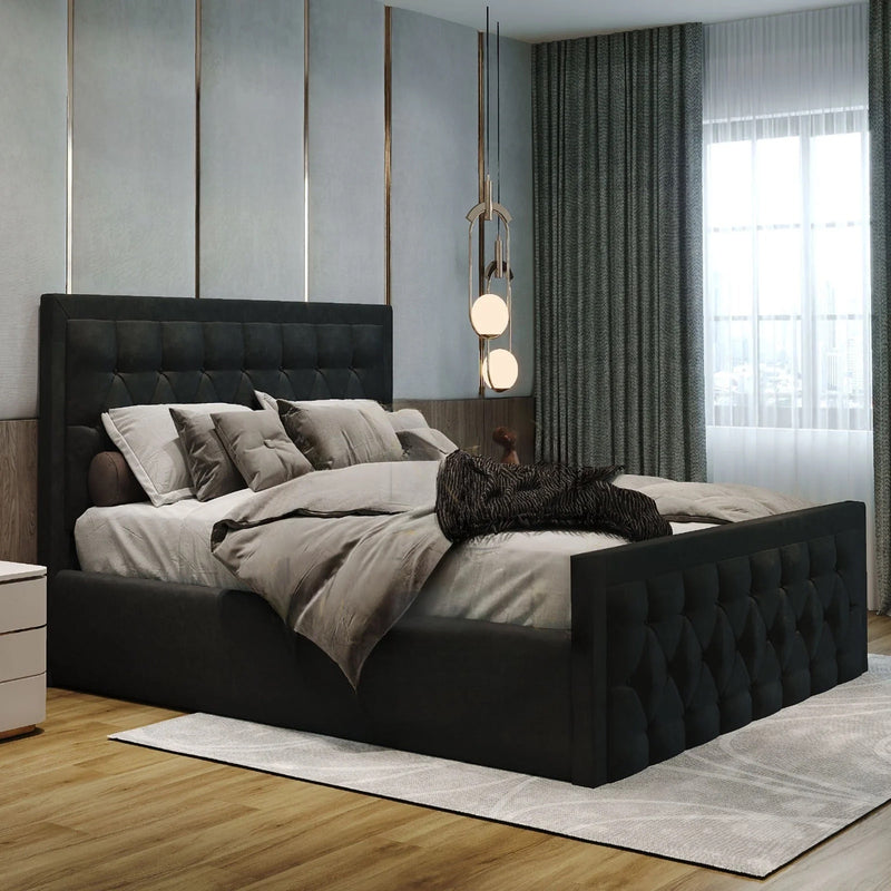 Allegra Luxury Chesterfield Bed Frame with Storage option available