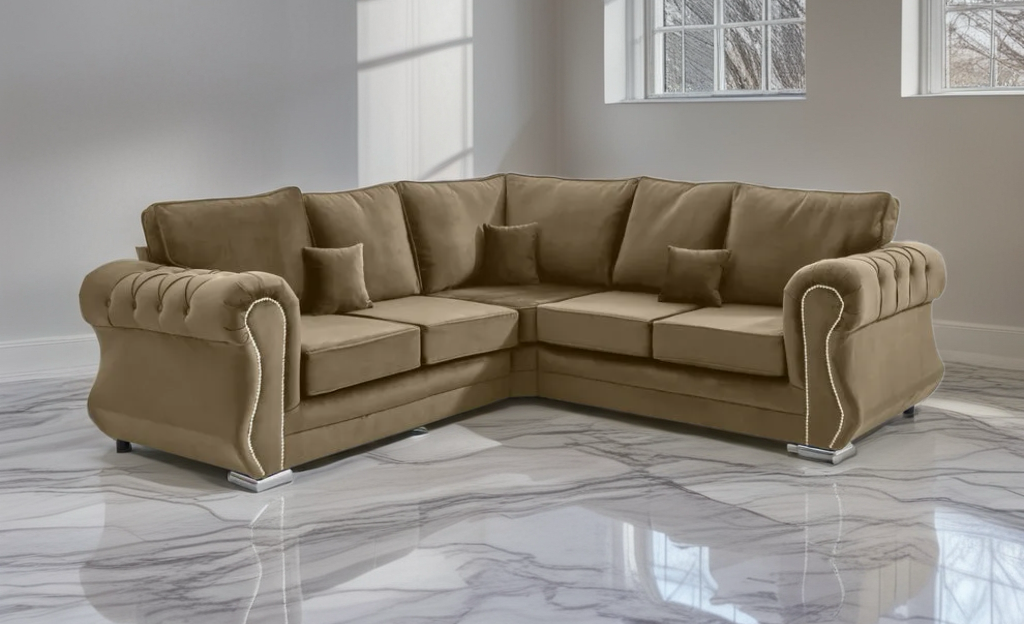 Falcon Luxe Velvet Corner Sofa