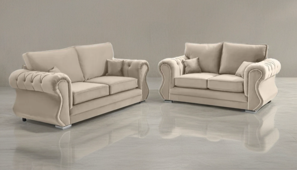 Falcon 2+3 Seater Luxe Velvet Sofa Set