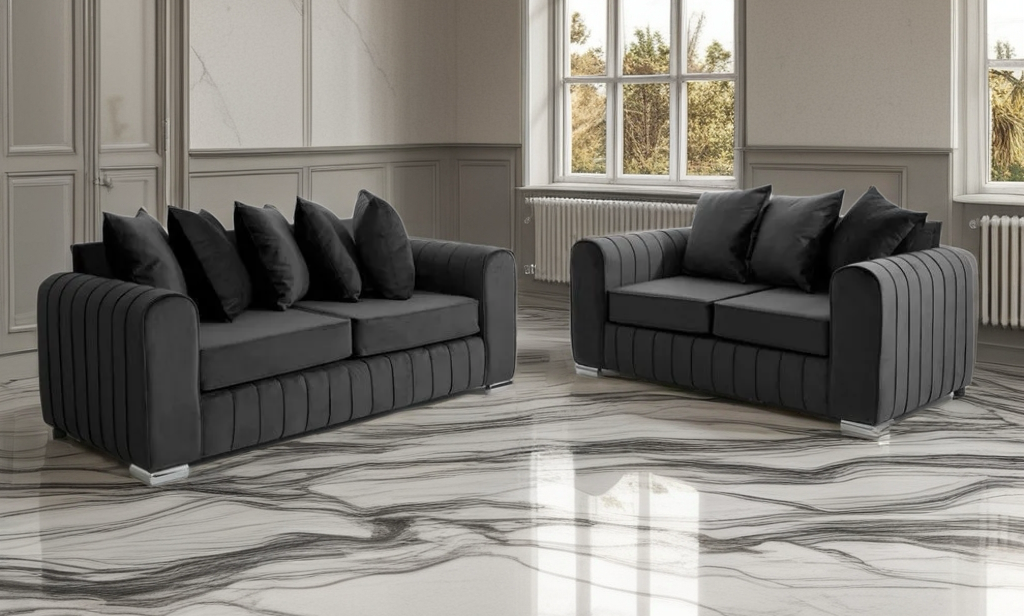 Lilly 2+3 Seater Luxe Velvet Sofa set