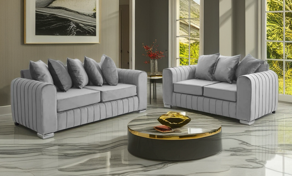 Lilly 2+3 Seater Luxe Velvet Sofa set