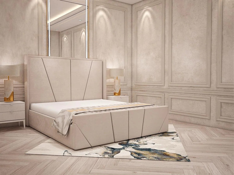 sunrise Wingback Bed Frame with Storage option available