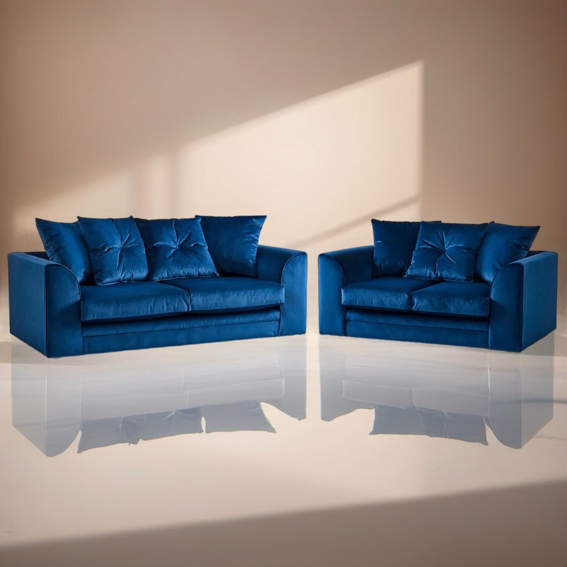 2+3 seater Rockford Luxe Velvet Sofa set
