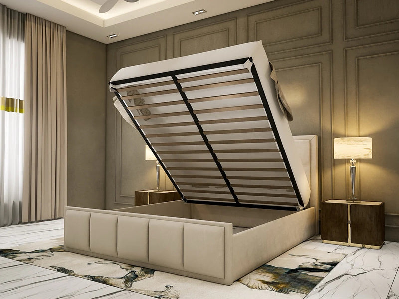 Dior Luxe Velvet Bed Frame with Storage option available