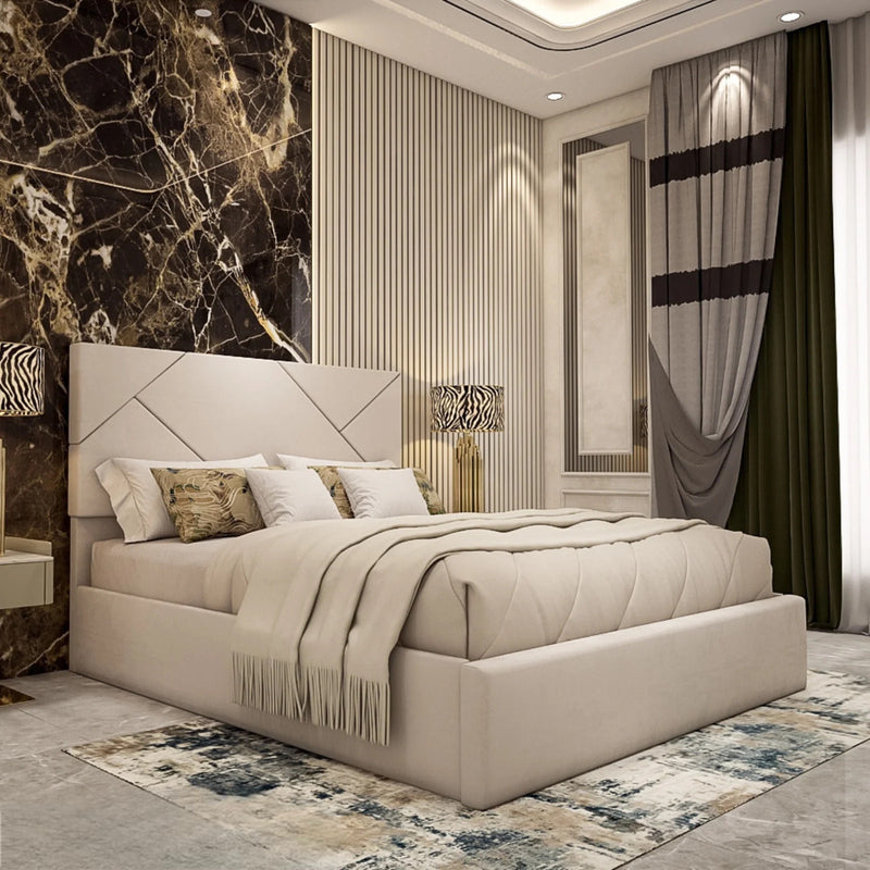 Perci Luxe Velvet Bed Frame with Storage option available