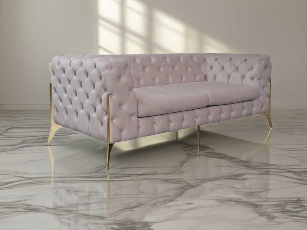 Jaguar Chesterfield Luxe Velvet 2 Seater Sofa